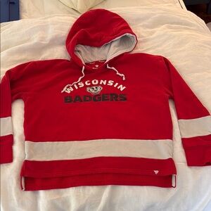 Wisconsin Badgers Red Hoodie. Unisex. Medium. GUC